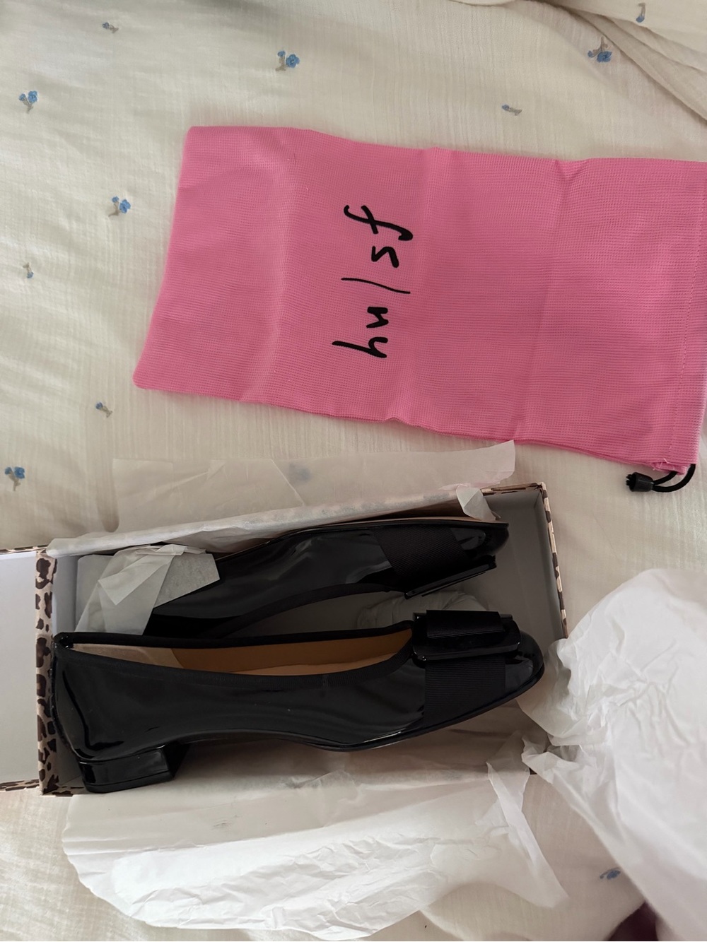 NEVER WORN fs/ny Black Ballet Flats with Buckle Made in Spain Size 9